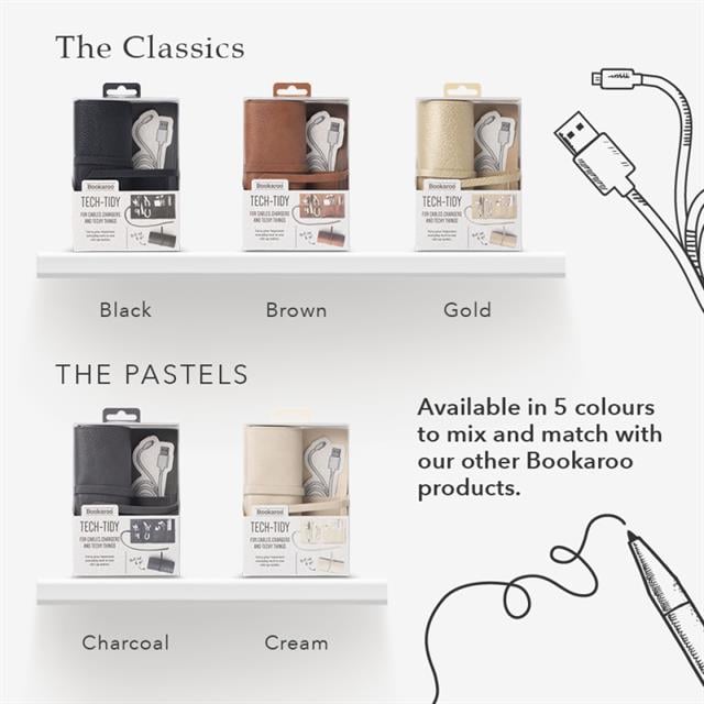 If-Bookaroo Travel Tech Tidy Kablo Düzenleyici Cream-Kablo Düzenleyici-4-Milagron.com