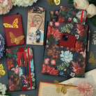 If-If Bookaroo A5 Notebook Journal çizgili Defter Dark Floral-Çizgili-3-Milagron.com