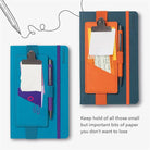 If-If Bookaroo Clipboard Klipsli Lastikli Kalemlik Turuncu-Kitap Ayracı-3-Milagron.com