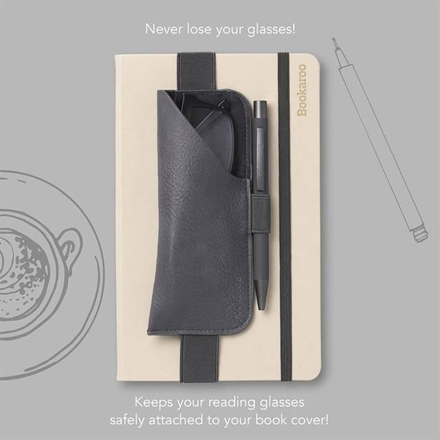 If-If Bookaroo Glasses Case Lastikli Gözlük Kılıfı Charcoal-Gözlük Kılıfı-2-Milagron.com