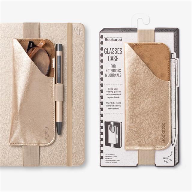 If-If Bookaroo Glasses Case Lastikli Gözlük Kılıfı Gold-Gözlük Kılıfı-2-Milagron.com