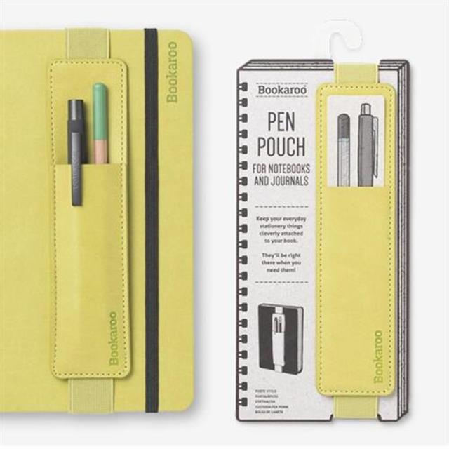 If-İf Bookaroo Pen Pouch Defter üstü Kalemlik Lime-Kitap Ayracı-2-Milagron.com