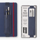 If-İf Bookaroo Pen Pouch Defter üstü Kalemlik Navy Lacivert-Kitap Ayracı-3-Milagron.com