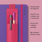 If-İf Bookaroo Pen Pouch Defter üstü Kalemlik Pink Pembe-Kitap Ayracı-4-Milagron.com