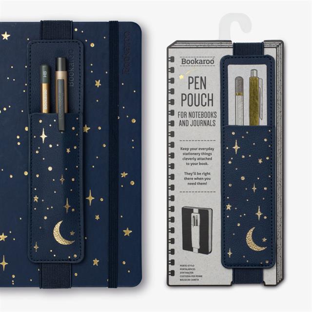 If-If Bookaroo Pen Pouch Moon & Stars Lastikli Kalemlik-Kitap Ayracı-1-Milagron.com