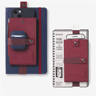 If-If Bookaroo Phone Holder Defter üstü Lastikli Telefon Tutucu Dark Red-Defter-1-Milagron.com