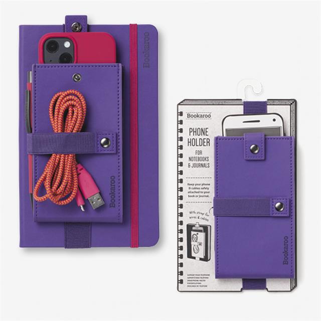 If-If Bookaroo Phone Holder Defter üstü Lastikli Telefon Tutucu Purple-Defter-1-Milagron.com