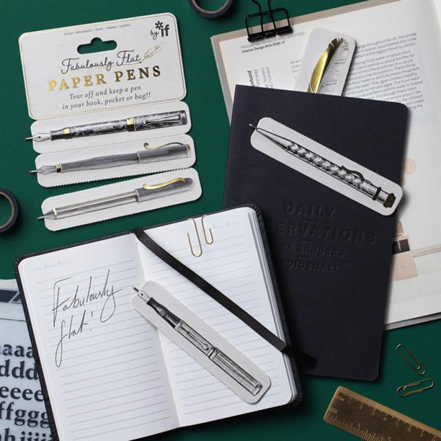 İF Fabulously Flat Paper Pen Kalemli Kitap Ayracı