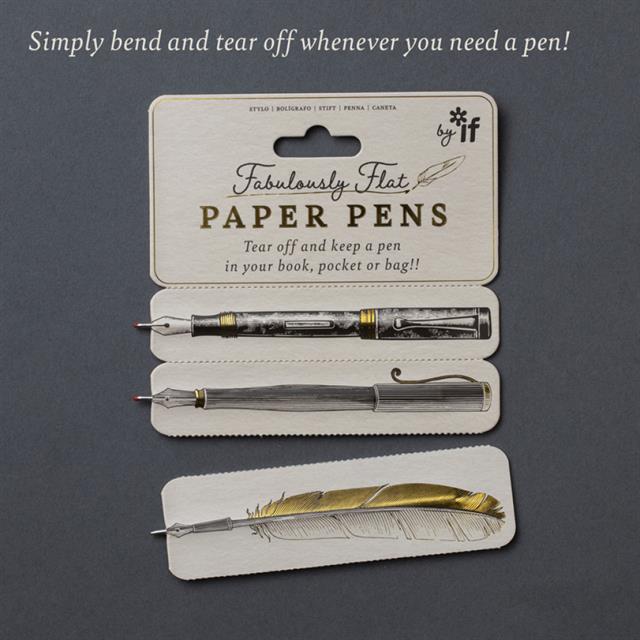 İF Fabulously Flat Paper Pen Kalemli Kitap Ayracı