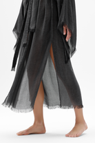 İkikız-Bambu Gri Uzun Kimono-Kimono-5-Milagron.com