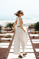 İkikız-Crinkle Linen Palazzo Pantolon-Pantolon-1-Milagron.com