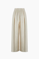İkikız-Crinkle Linen Palazzo Pantolon-Pantolon-2-Milagron.com
