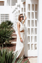 İkikız-Crinkle Linen Palazzo Pantolon-Pantolon-4-Milagron.com