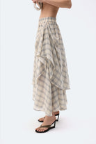 İkikız-Gri Ekose Etek-Etek-3-Milagron.com