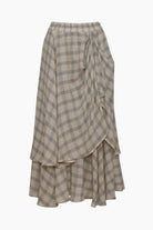 İkikız-Gri Ekose Etek-Etek-5-Milagron.com