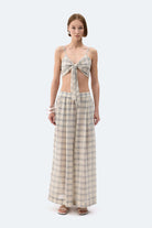 İkikız-Gri Ekose Pantolon-Pantolon-1-Milagron.com