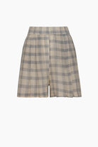 İkikız-Gri Ekose Şort-Şort-3-Milagron.com