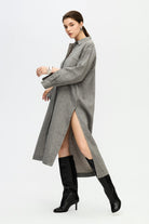 İkikız-Gri Gömlek Elbise-Elbise-4-Milagron.com