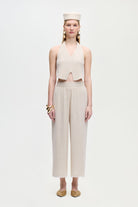 İkikız-Keten Naturel Pantolon-Pantolon-2-Milagron.com