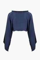 Keten Navy Bluz - 3