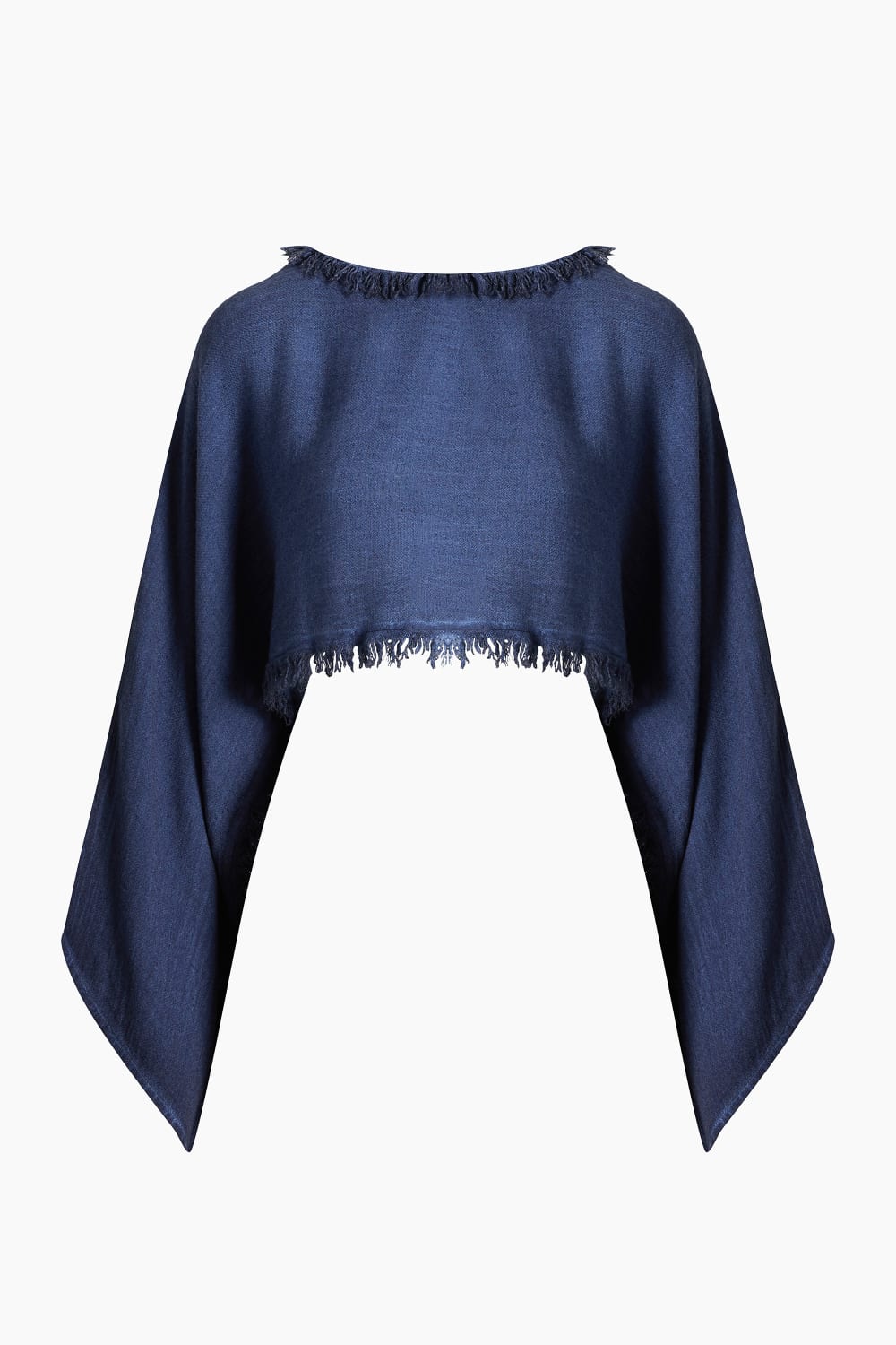 İkikız-Keten Navy Bluz-Top-2-Milagron.com