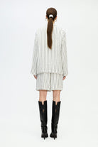 İkikız-Lacivert Çizgili Ceket-Ceket-3-Milagron.com