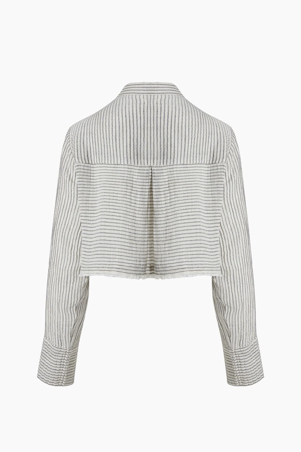 İkikız-Lyocell Çizgili Kısa Gömlek-Gömlek-3-Milagron.com