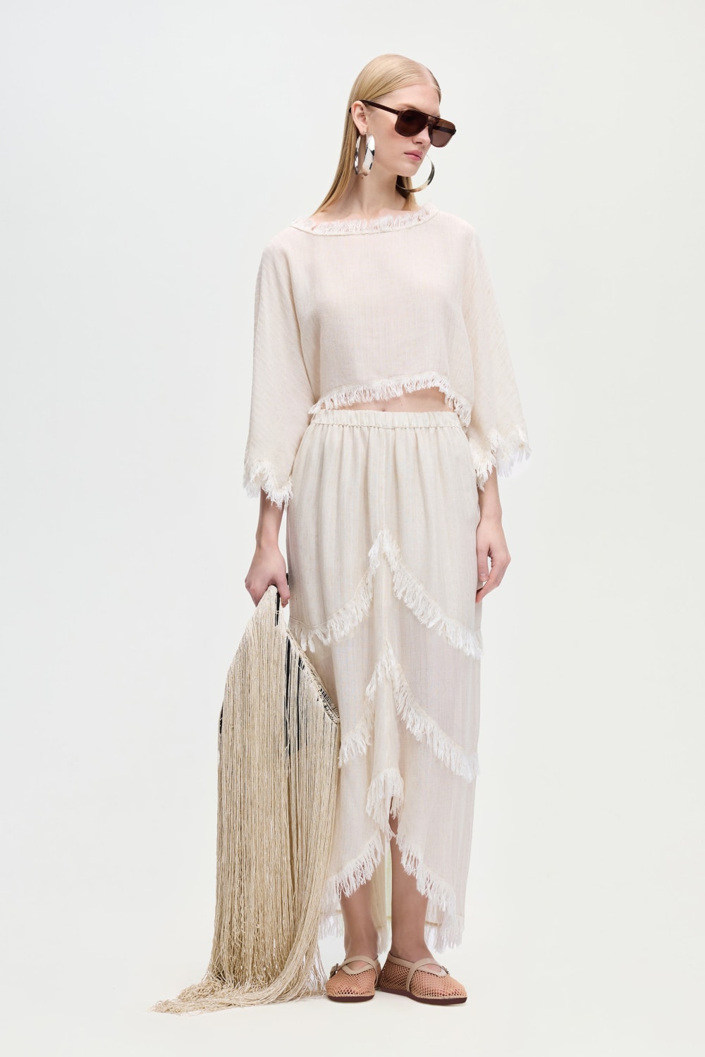 İkikız-Naturel Crop Bluz-Bluz-2-Milagron.com