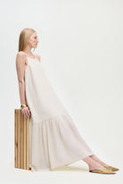 İkikız-Naturel İp Askılı Elbise-Elbise-1-Milagron.com