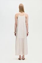 İkikız-Naturel İp Askılı Elbise-Elbise-5-Milagron.com