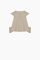 İkikız-Natürel Keten Fırfırlı Bluz-Bluz-5-Milagron.com