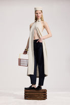 İkikız-Natürel Keten Gömlek Elbise-Elbise-1-Milagron.com