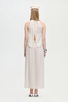 İkikız-Naturel Pileli Etek-Etek-4-Milagron.com