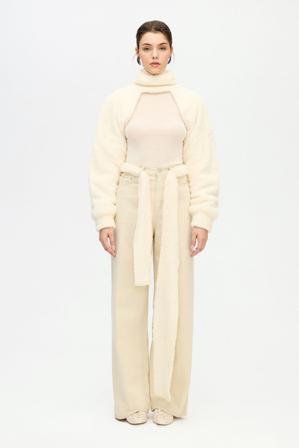 İkikız-Pelüş Bolero Bluz-Kazak & Triko-1-Milagron.com