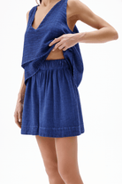 İkikız-Saks Mavi Şort-Şort-4-Milagron.com