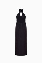 İkikız-Siyah Keten Elbise-Elbise-6-Milagron.com