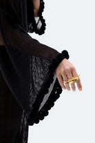 İkikız-Siyah Kroşe Bluz-Bluz-3-Milagron.com