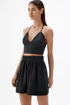 İkikız-Siyah Şort-Şort-4-Milagron.com