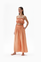 İkikız-Turuncu Palazzo Pantolon-Pantolon-4-Milagron.com