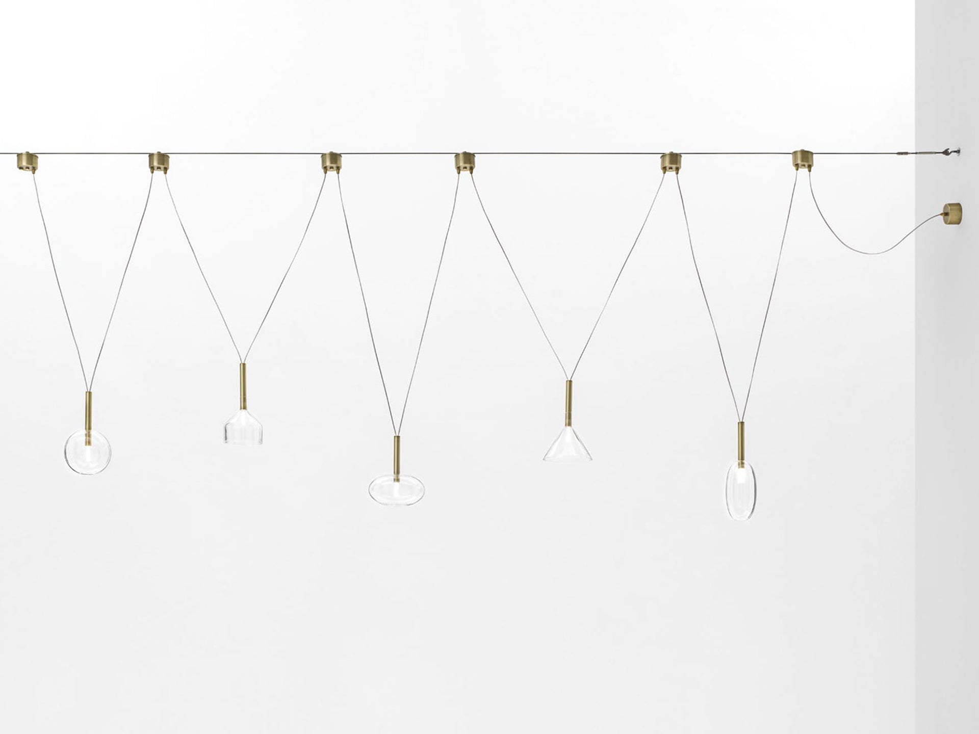 Alchimia Sfera Sarkit 1L Natural Gold Şeffaf Ø18X32 Cm G9 Led 1X5W