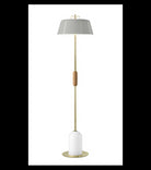 Bon Ton Lambader 3L Açik Gri̇-Natural Gold Ø40X155 Cm E27 Led 3X15W