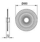 Plie Apli̇k Natural Gold Ø49X7 Cm Led 10W 3000K