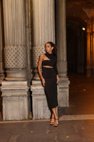 İladia-Arela One Sleeve Midi Dress-Elbise-1-Milagron.com