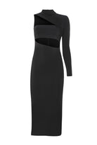 İladia-Arela One Sleeve Midi Dress-Elbise-2-Milagron.com