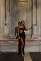 İladia-Cia Cut Out Detailed Maxi Dress-Elbise-2-Milagron.com