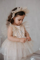 Ilo and Friends-Frida Cream Elbise-Çocuk Elbise & Tulum-1-Milagron.com