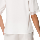 İpek Kıramer-Barbie Cotton Bed Jacket Ecru-Pajamas-3-Milagron.com