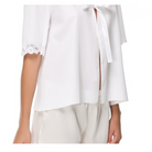 İpek Kıramer-Barbie Cotton Bed Jacket White-Pyjamas-2-Milagron.com