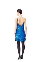 İpek Kıramer-Blue Degaje Dress-Elbise-2-Milagron.com