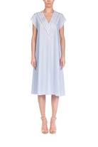 İpek Kıramer-Boleyn Cotton Chemise Blue-Gecelik-1-Milagron.com